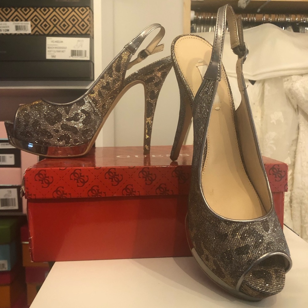 Guess Glenisa 2 Silver Slingback 9M